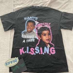 Vintage EFFN Kanye and Kim tee